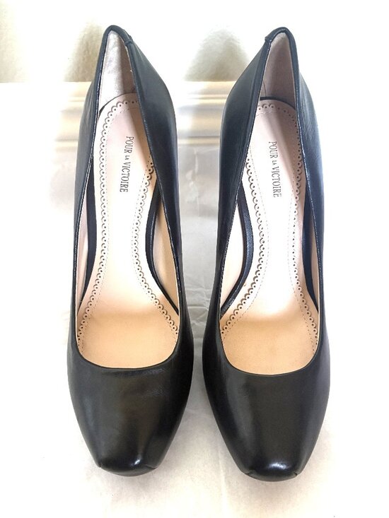 Pour La Victoire Shoes - NEW POUR LA VICTOIRE BLACK HIGH HEEL STILETTO PUMPS SIZE: 8
